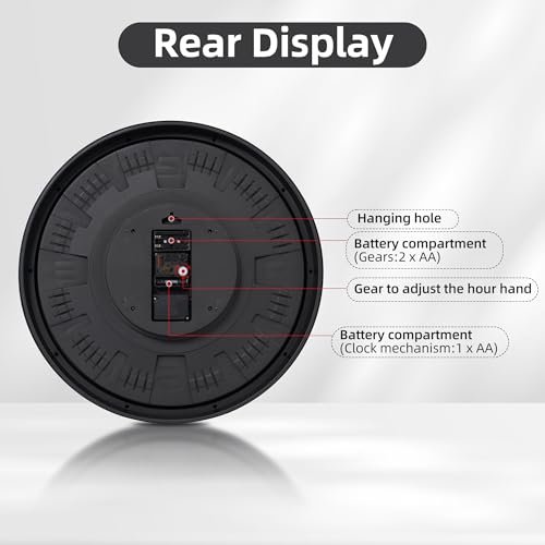 20 Bronze Large Moving Gear Wall Clock