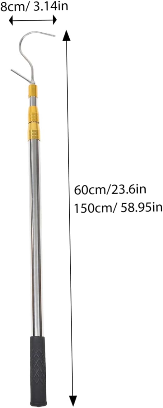 Rv Awning Puller Telescopic Rod Portable Reach Pole for Easy Awning Extension and Retraction Durable and Versatile Design