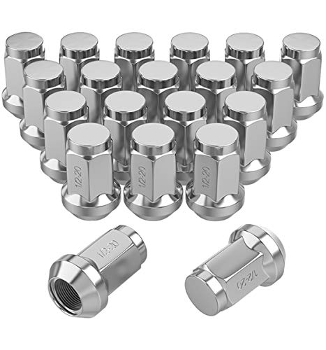 Lug Nuts 1/2 x 20 Chrome, Bulge Acorn Wheel Lug Nuts 1.38