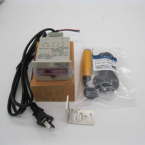 Twtade/ 110-220Vac Led Auto Display Digital Counter 0-999999 6 Digits + Photoelectric Switch Sensor Distance 30Cm Npn No + Holder #TOP5
