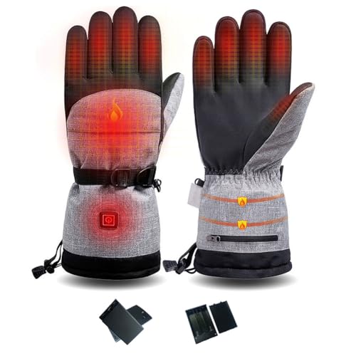 Gants chauffants thermiques hiver pour vélo randonnée et ski