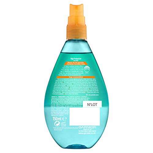 Ambre Solaire Spray de protección solare transparente con agua de aloe vera, SPF30 150ml - Imagen 3