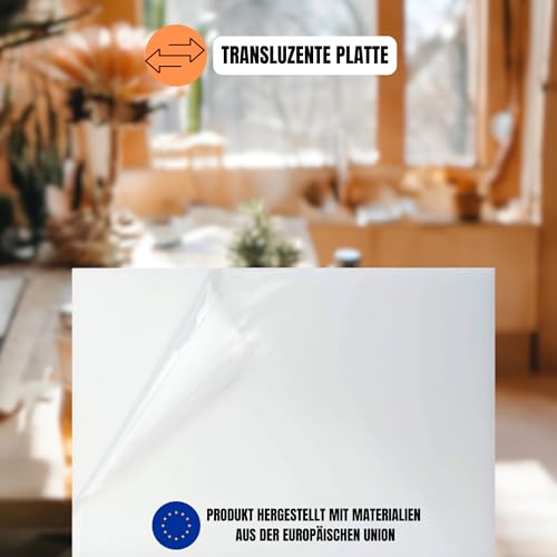 Acrylglas Weiß 3mm Acrylplatte Opal Kunststoffplatten (2 stück A5)