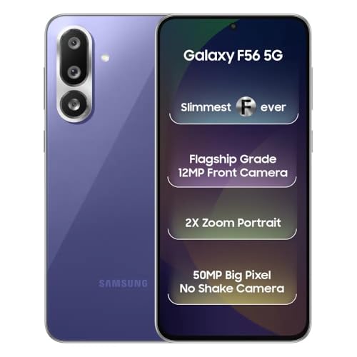Samsung Galaxy F56 5G (Violet, 8GB RAM, 128GB Storage) | Super AM...
