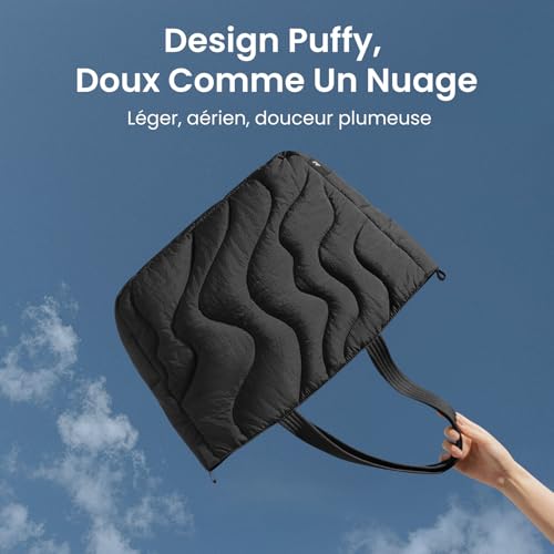 Sac Cabas Femme Puffer Léger tomtoc | Protection Ordinateur 15-16 Pouces