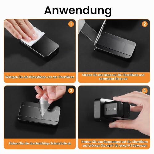 kinkaivy 5m Doppelseitiges Klebeband Extra Stark Transparent, 3cm – Ansicht 4