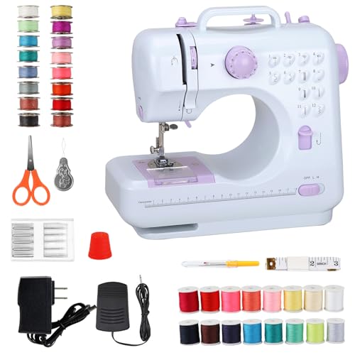 Ninonly Mini Sewing Machine with two speeds and 12 stitches
