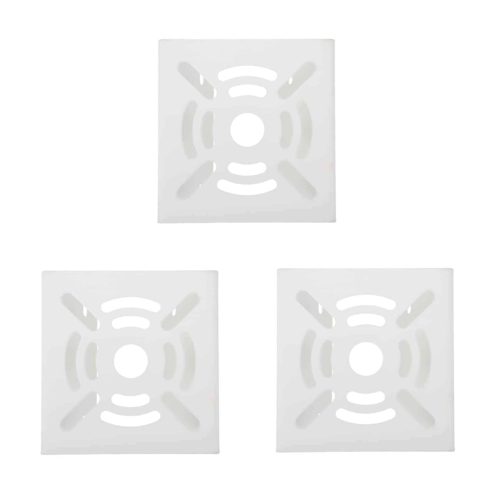 VAKUUM 3pcs Universal Vertical Pole Mount Camera Loop Bracket Adapter for CCTV Security Camera PTZ Dome White