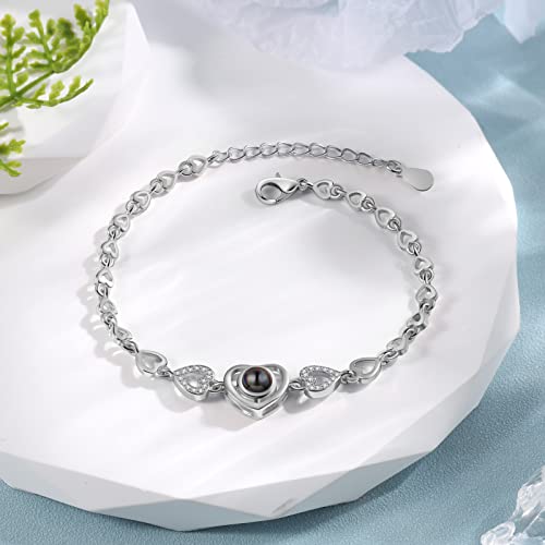 Nameinhea Bracelet with Picture inside Custom Personalized Photo Projection Bracelet,Picture Bracelet Personalized Photo Memorial Bracelet for Women Girlfriend Mom4