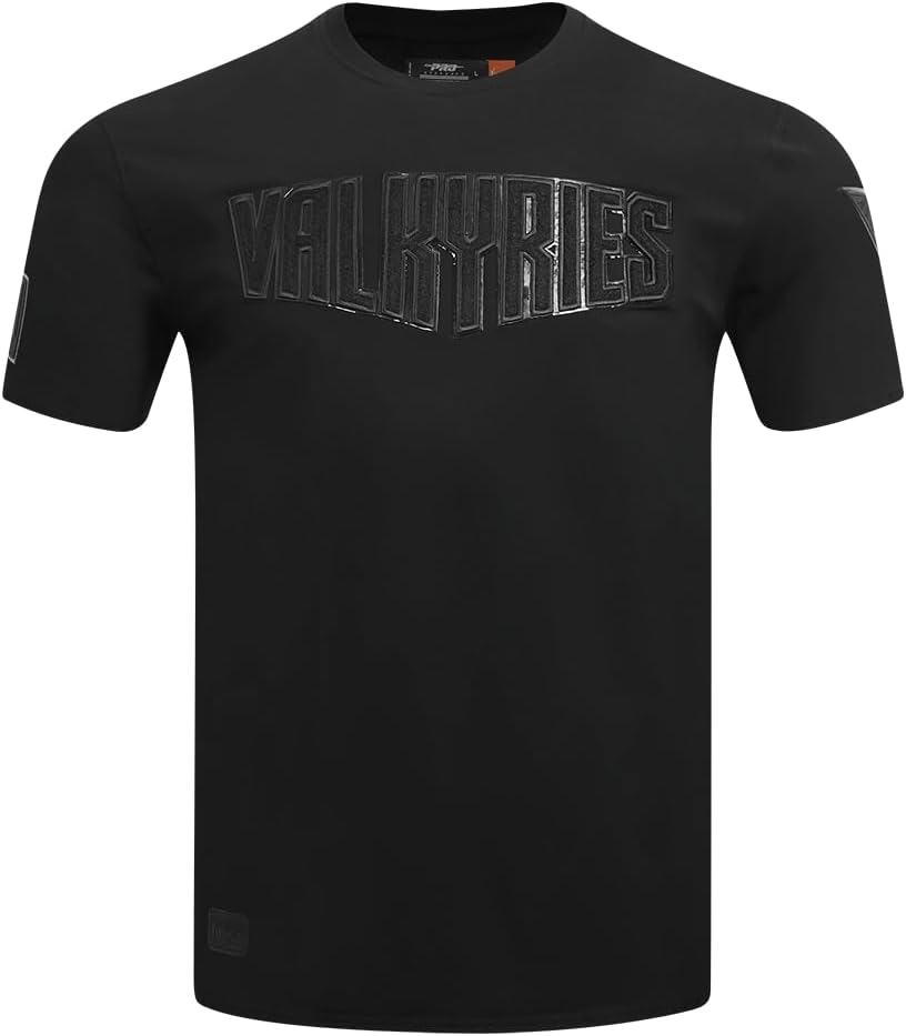 Mens WNBA Classic Triple Black Cotton Short Sleeve Tee