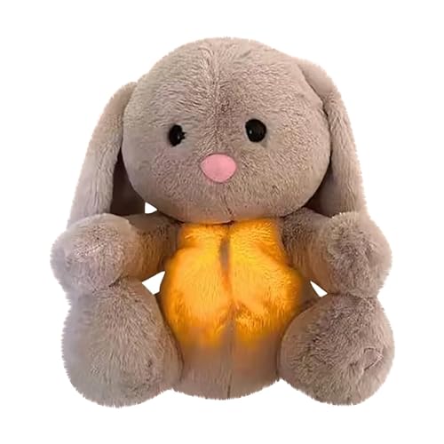 Evoraco The Relief Elephant Sleeping Koala Plush Breathing, Evora Anxiety Stress Relief Koala Otter Evoraco Soothing Koala Bear Sleep Buddy, Baby Sleep Soother Calming Plush Animal (Gray Rabbit)