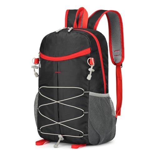 Generic Mochila dobrável de 25 L, bolsa de caminhada leve de grande capacidade, com design à prova de chuva e alças reforçadas para homens, mulheres, viagens, acampamento, escalada (25L)
