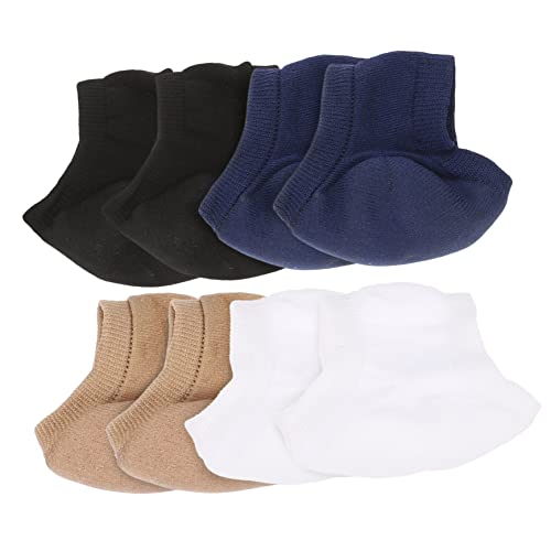 VICASKY Prevent Dry Cracked Heels Gel Heel Socks Toe Topper Socks for Long Standing