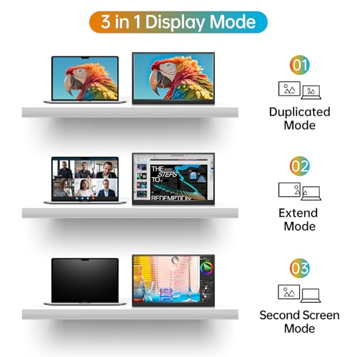 Portable Monitor 16.0inch FHD 1920 * 1200P USB C HDMI Ultra-Slim IPS Travel Display & Speakers, HDR Plug&Play, External Monitor for Laptop PC, Phone,Mac - Image 8