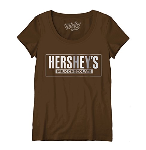 Tee Luv Compatible with Hershey's T-Shirt - Hershey's Milk Chocolate Shirt for Women (XL)