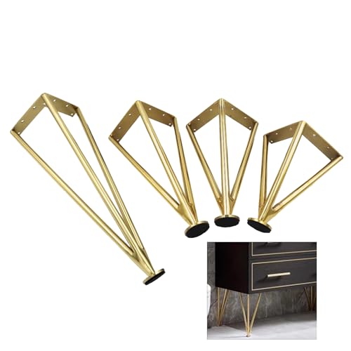 Pied de table basse instable ? Solution pieds meubles métal réglables 33cm - 2