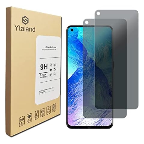 Ytaland Privacy Tempered Glass for Realme GT Master Edition, 2 Pieces, Anti-Spy Screen Protector, 9H Hardness Screen Protector, Privacy Tempered Glass Film Cover