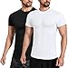 Tigersay Men's Compression Shirts, Short Sleeve T-Shirt Athletic Compression Tops Workout Sports Base Layer Undershirt