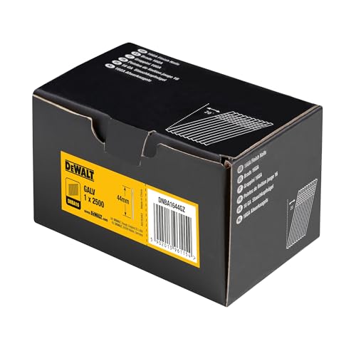 Pointes 16Ga 20° DNBA1644GZ DEWALT pour poser vos plinthes de salon