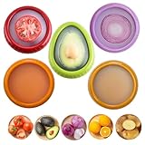 FUTIKOA Avocado Saver – Zwiebelhalter Aufbewahrung – 5er-Pack Obst-Aufbewahrungsbehälter für den Kühlschrank Ideal zum Frischhalten von Zitronen, Tomaten, Kartoffeln, Orangen, Heidelbeeren, Paprika