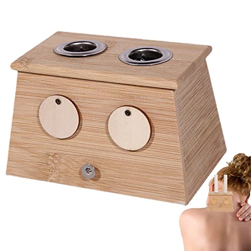 Bexdug Coffret Moxa,Boîte de en Bambou Durable | Boîte de Support de bâton Moxa avec Plusieurs Trous pour Les Parents, Les Amoureux, Les Enseignants et Les Cadeaux d'amis Cover