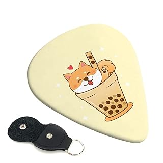 ASDTEHCY Lot de 6 médiators en celluloïd, mignons Shiba Inu, calibres fins, moyens et lourds pour guitares acoustiques… - Les Beatles, Paul McCartney, John Lennon, RIngo Starr, George Harrison