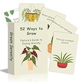Plant Affirmation Cards for Women Balance — 52 Positive and Motivational Cards, Double-Sided Daily Affirmation Cards Deck for Women Plant Lovers for Therapy, Meditation, Self-Care and Mindfulness