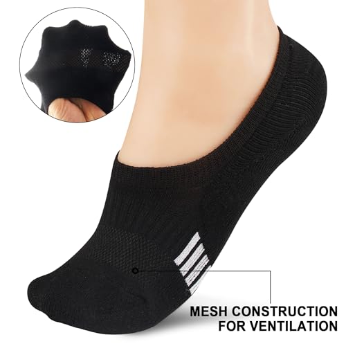 Image of Gonii Womens No Show Socks Athletic Ankle Socks Cushioned Running Low Cut | Breathable fabric, Reinforced toe heel, Thick sole pad, Anti-slip heel grip, Sweat-wicking, Anti-shrink, Sport & casual wear