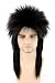 Topcosplay 80s Wig Clothes Fashion Halloween Costume Accessory Punk Metal Rocker Mullet Wig for Men Women
