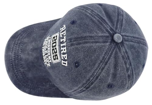 Image of Retired 2025 2026 I Worked My Whole Life for This Hat for Men Women, Adjustable Embroidered Retirement Baseball Cap
