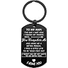 Fathers Day Dad Gifts from Wife, Men Father’s Day Gifts for Husband Boyfriend, Birthday Anniversary Keychain Gifts