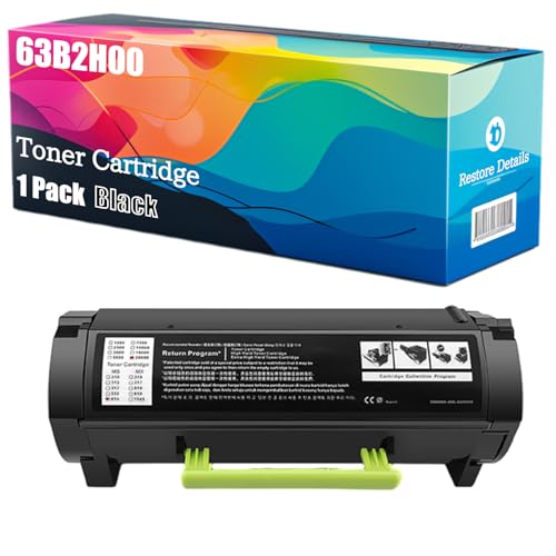 High Yield 63B2H00 Toner Cartridge Compatible for Lexmark MX717de Printer, Unleash High-Definition Printing, Achieving 25000 Pages(Black)