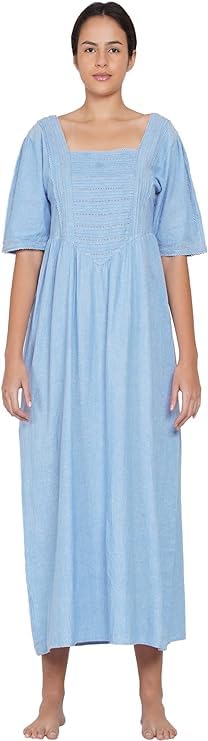 Chemise de nuit longue en coton pour retrouver la douceur de l'enfance