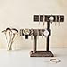 Bright Creations Rustic-Style 2-Tier Wooden Bracelet Holder Display Stand - 8 x 4 x 9 In Dark Brown Rustic Finish - Versatile Jewelry Organizer for Vendors & Home - Bracelet & Necklace Holder