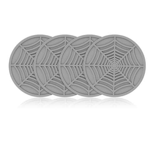 Juego 4 posavasos para portavasos de coche gris miniatura 7