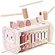 Joyreal Hammerspiel Montessori Spielzeug - 4 In 1 Holzspielzeug Baby, Xylophon Kinder Kinderspielzeug, Angelspiel Motorikspielzeug, Lernspielzeug Geschenke ab Junge Mädchen Kinder