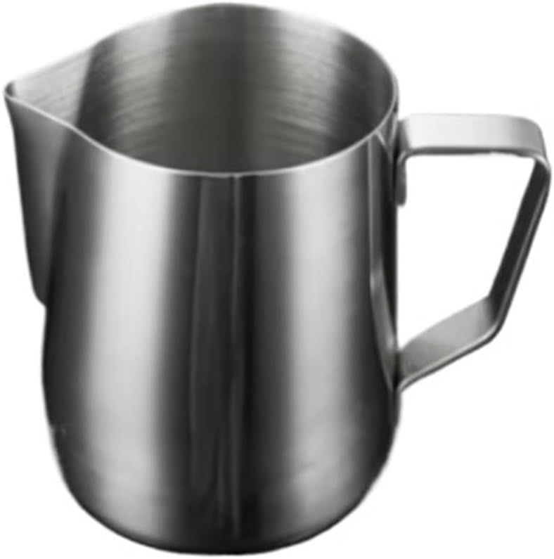 150/350/600ml Milk Jugs Stainless Steel Craft Frothing Pitcher Coffee Latte Art Jug Mug Cup(600ml)