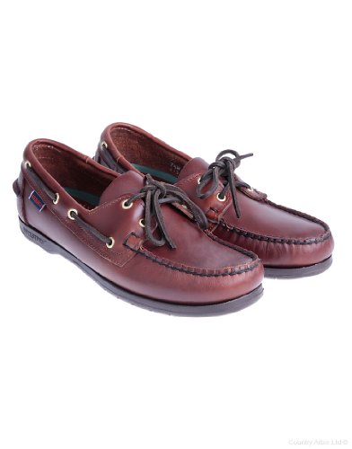 Image of Sebago Endeavor Waterproof Boat Moccasins - All Leather Moccasins for Men with Canoe Moc, Leather Lining, 360 Laces, Non-slip Soles