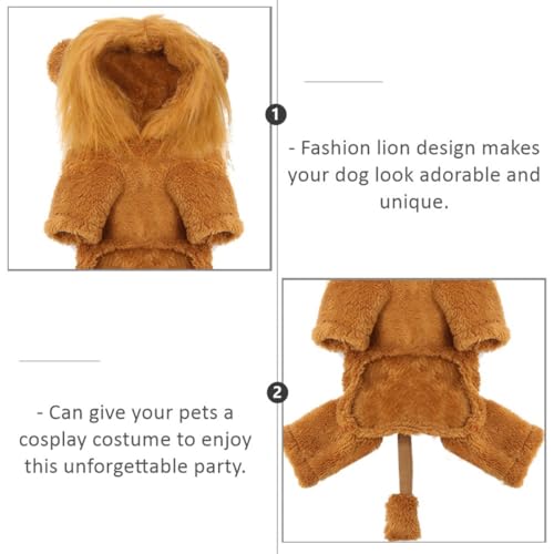Disfraz de León para Perros Talla XXL FRCOLOR miniatura 7
