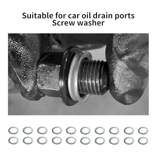Image of 20 Pcs Oil Drain Plug Gasket Washer Crush Seal,0.55 Inches Crush Washer Oil Drain Plug Compatible With Honda /Acura, Fits For Most Cars, Suvs