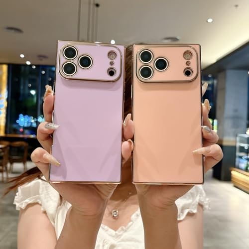 Coque de téléphone rectangulaire mate anti glisse et antichoc pour iPhone 15 Pro blanc