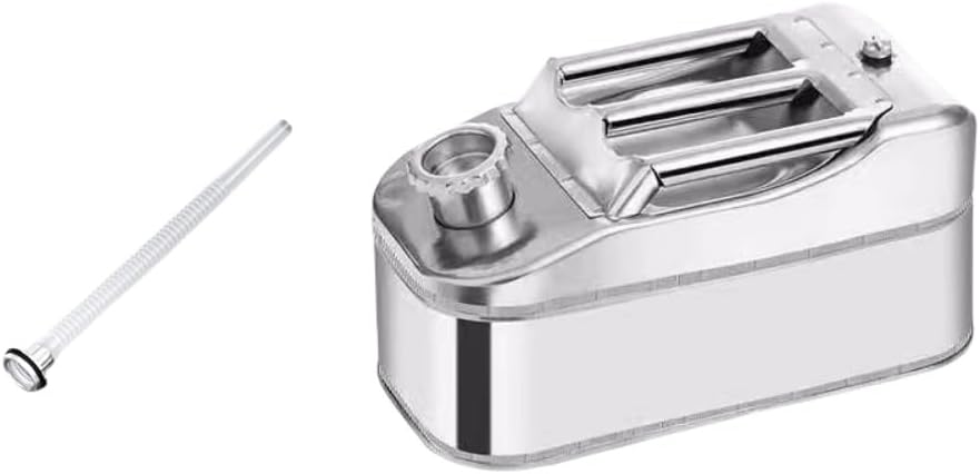 ガソリン携行缶 バイク ステンレス 横型 緊急用携行缶 持ち運び便利 外出必備品 アウトドア 旅行 応急手当用品 防災用品 ガソリン