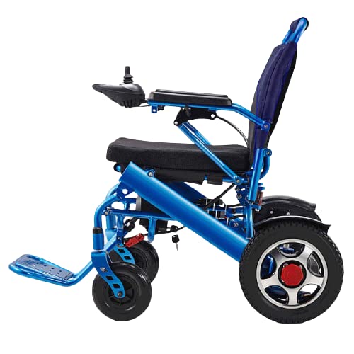 SJAPEX Lightweight Fold Foldable Portable Electric Wheelchair Deluxe Powerful Dual Motor Compact Mobility Aid Wheel Chair 2