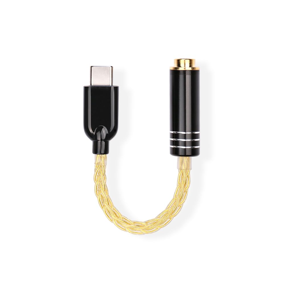 SIVGA Type C to 4.4mm Audio Adapter HiFi DAC USB C Adaptor Compatible with iPhone 15 Pro Plus Max, iPad Pro, Samsung, Pixel