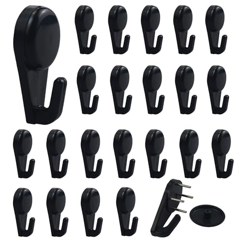 20個 J hook 石こう釘 ピンフック 画鋲フック 穴の目立たない 壁掛け ピン 石膏ボード ピン 釘付き 耐荷重 8kg 跡が残らない 壁掛けフック 簡単 固定 スリーピンフック 石膏ボード ベニヤ 木壁対応 額縁展示用