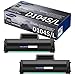 GREENCYCLE Compatible Toner Cartridges Replacement for Samsung MLT-D104S MLT-D104L High Yield For Ml1665 Ml1660 Ml1865w Printer (Black,2 Pack)