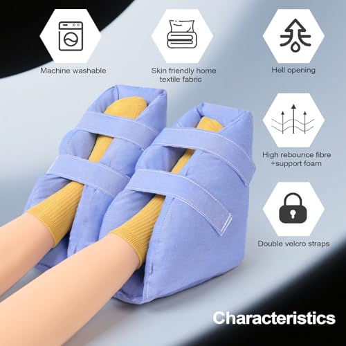 JGTYJE Heel Protector Pillows for Pressure Sores - Adjustable Bed Sore Boots, Pressure Ulcer Cushions for Elderly Bedridden & Surgery Recovery (Ankle/Feet Support) by JGTYJE - Image 2