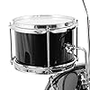 World Rhythm WR-601 3 Piece Junior Kids Drum Set, with 12" Bass Drum, Throne and Drumsticks - Black #2
