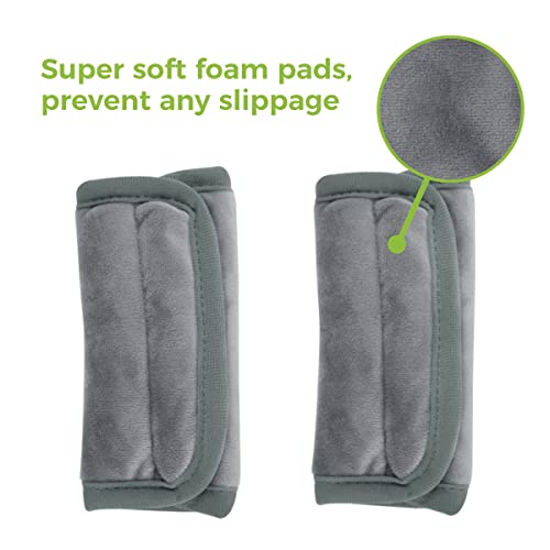 Image of COOLBEBE Car Seat Straps Shoulder Pads for Baby Kids, Super Soft Seat Belt Covers for All Car Seats /Pushchair /Stroller /High Chair