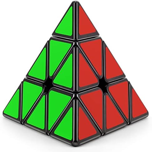 TOYESS Pyraminx Speed Cube 3x3, Magic Cube Triangle Pyramid Puzzle Twist Travel Toys for Gift, Stocking Filler or Kids & Adults